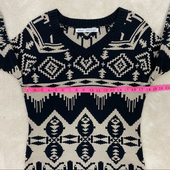 Woolrich Women Dew Berry Sweater Dress Blanket Aztec Print Size Small - Picture 9 of 11
